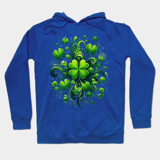 Shamrock of saint Patrick Hoodie by YuYu